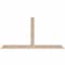 Ekena Millwork Portland Smooth Timber Gable Bracket, Douglas Fir, 96"W x 48"H x 1 1/2"D x 5 1/2"F, 12/12 Pitch GBW096X48X0206POR00SDF - alternate 1